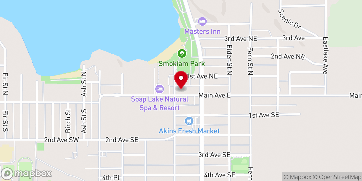 Map showing location of Jesse D. Hannaford, LMP