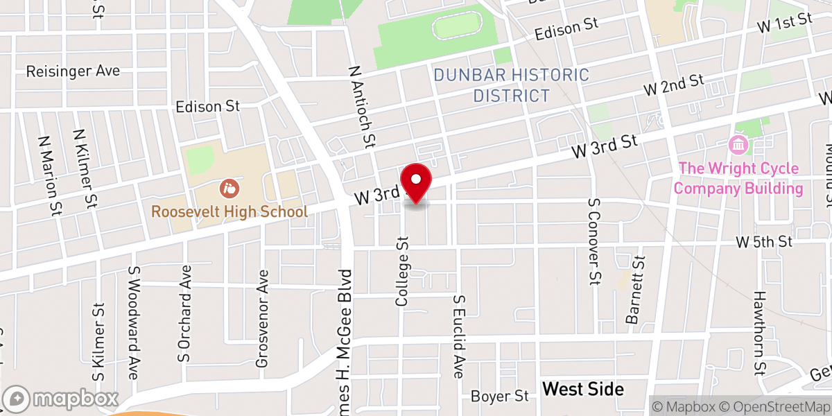 Map showing location of Mt. Zion AOH Church of God