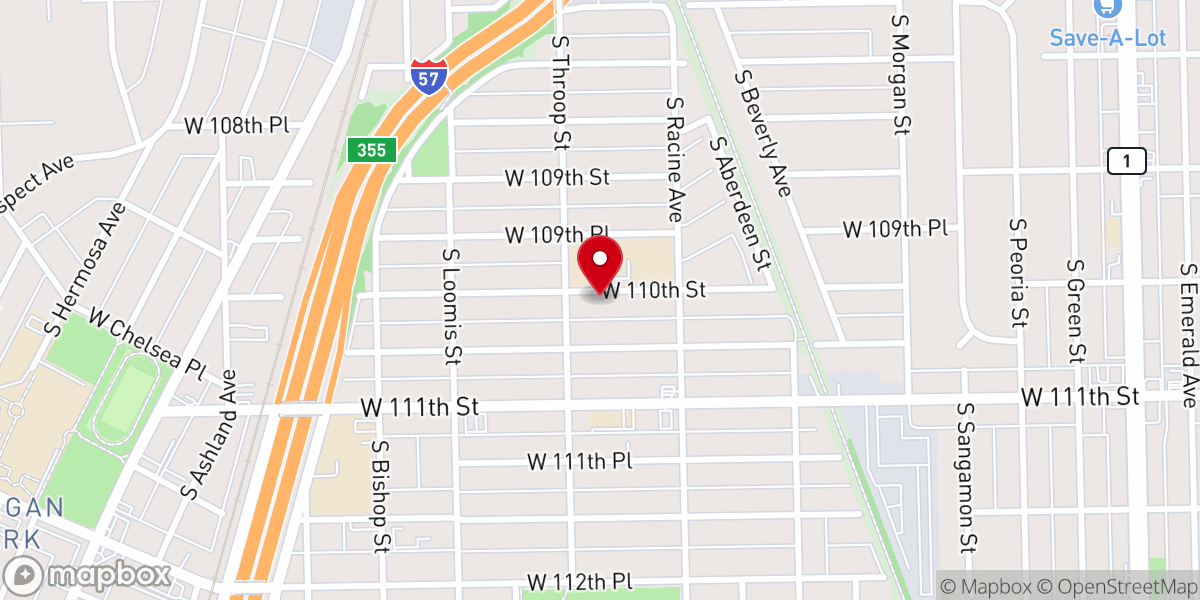 Map showing location of Christ the Hope of Glory Ministries