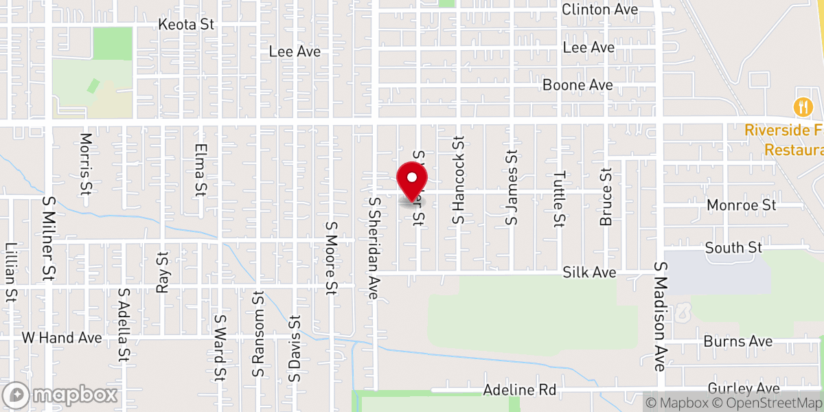 Map showing location of Jesus Is the Answer Fellowship