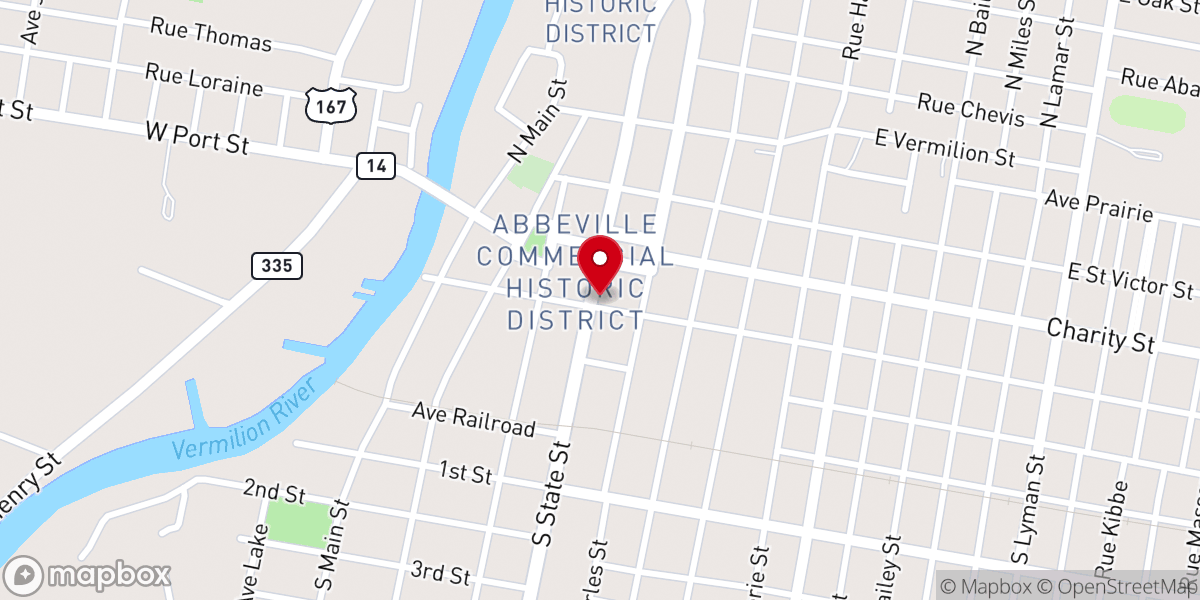 Map showing location of La Chambre - the room