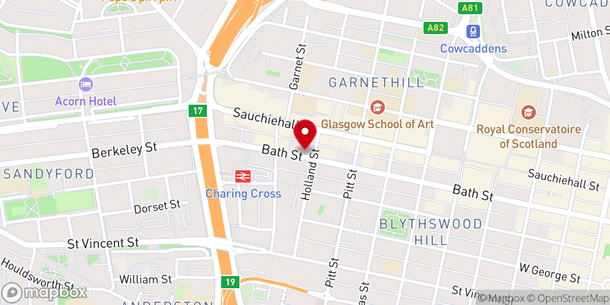 Map showing location of Saint Andrews West Parish Church