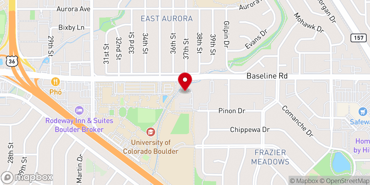 Map showing location of St Andrew Presbyterian Church