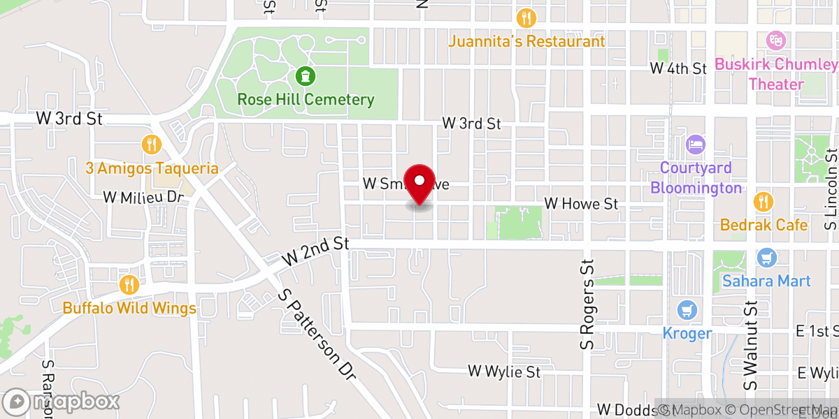 Map showing location of West Howe St Pentecostal