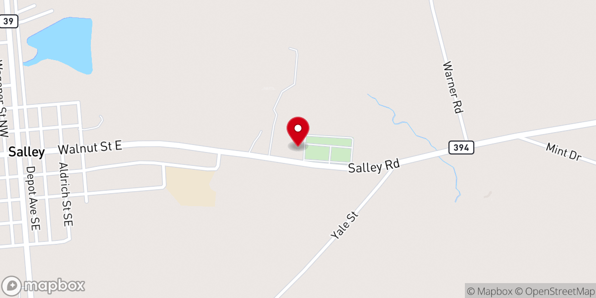 Map showing location of Bethel Pentecostal Holiness Church
