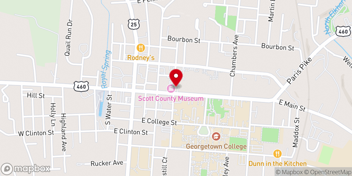 Map showing location of First Presbyterian Church