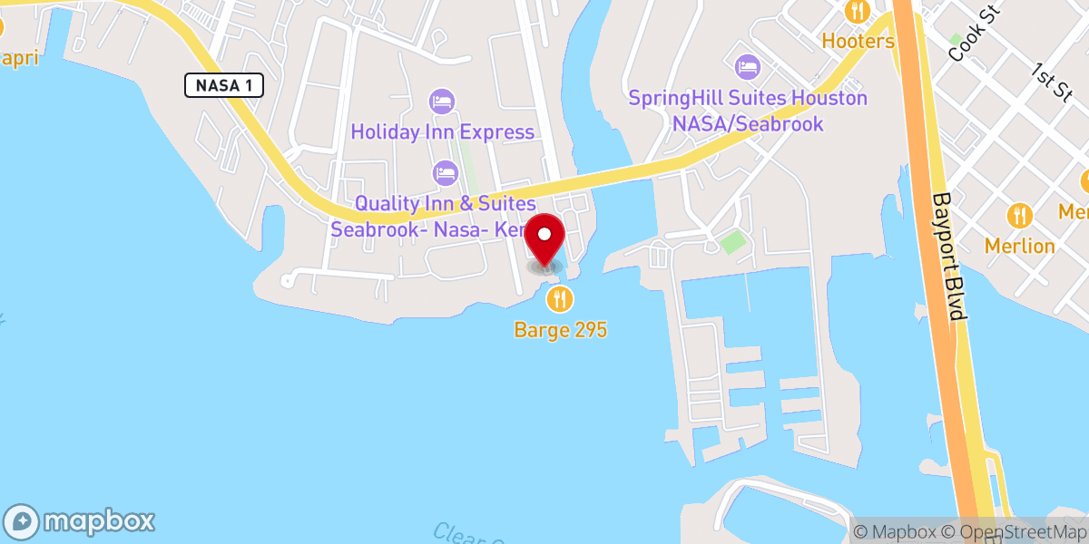 Map showing location of Pirate Church