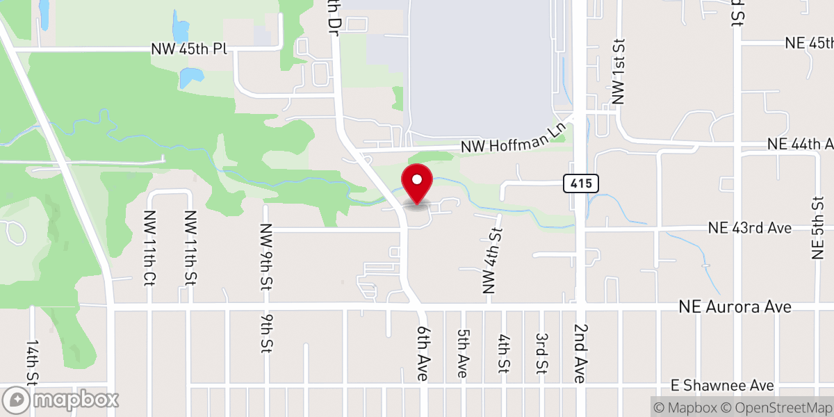 Map showing location of Iglesia El Shaddai