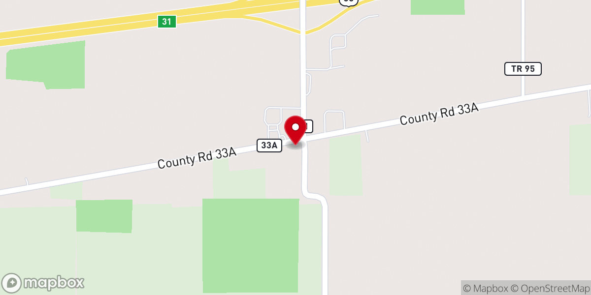Map showing location of Trinity Lutheran Church