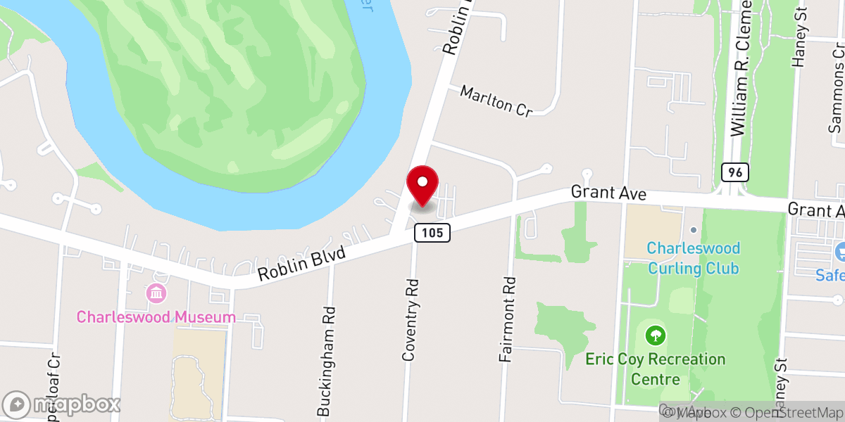 Map showing location of Our Lady of Perpetual Help Parish