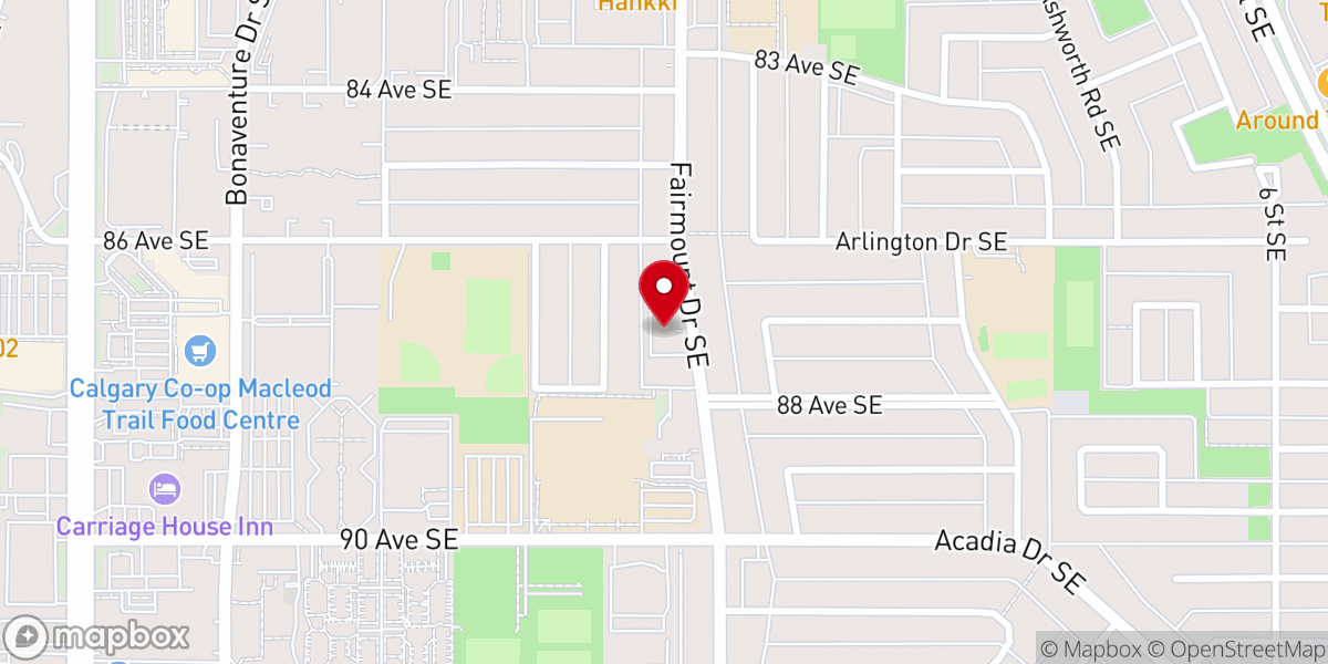 Map showing location of Lutheran Church of Our Saviour
