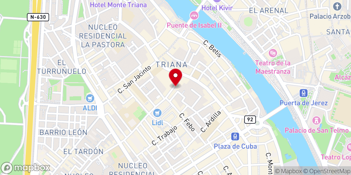 Map showing location of Capilla Del Rocio