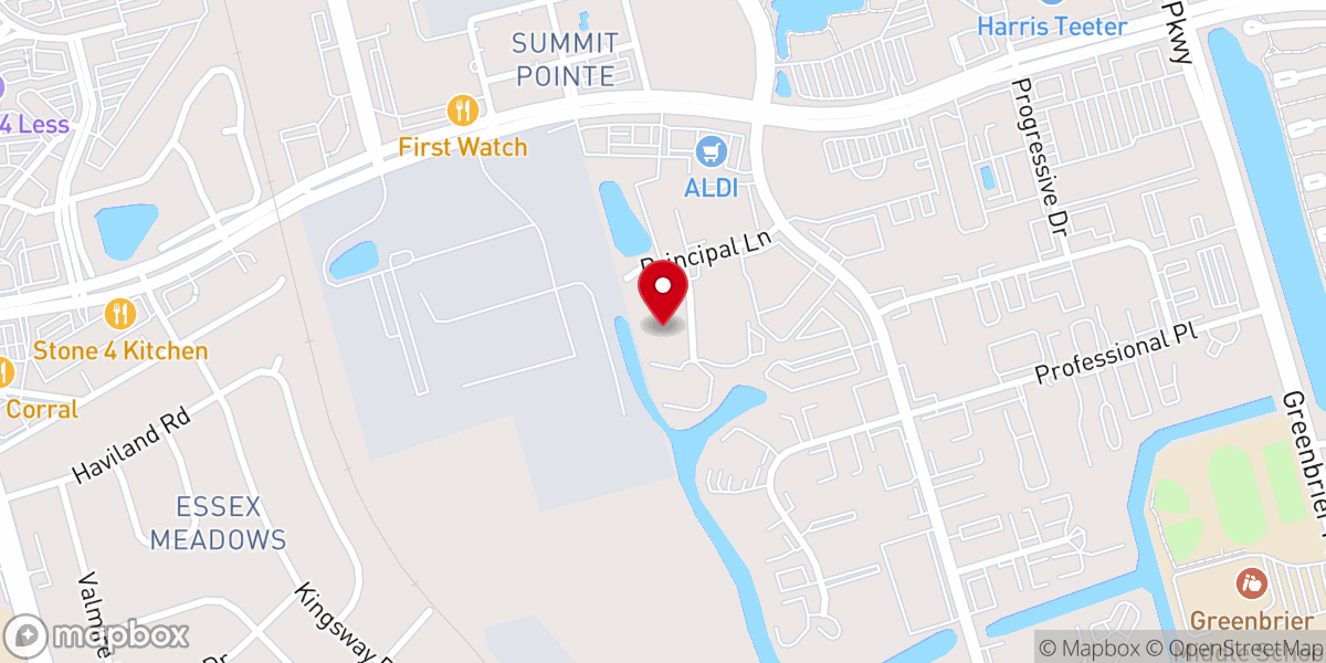 Map showing location of Total Life Church