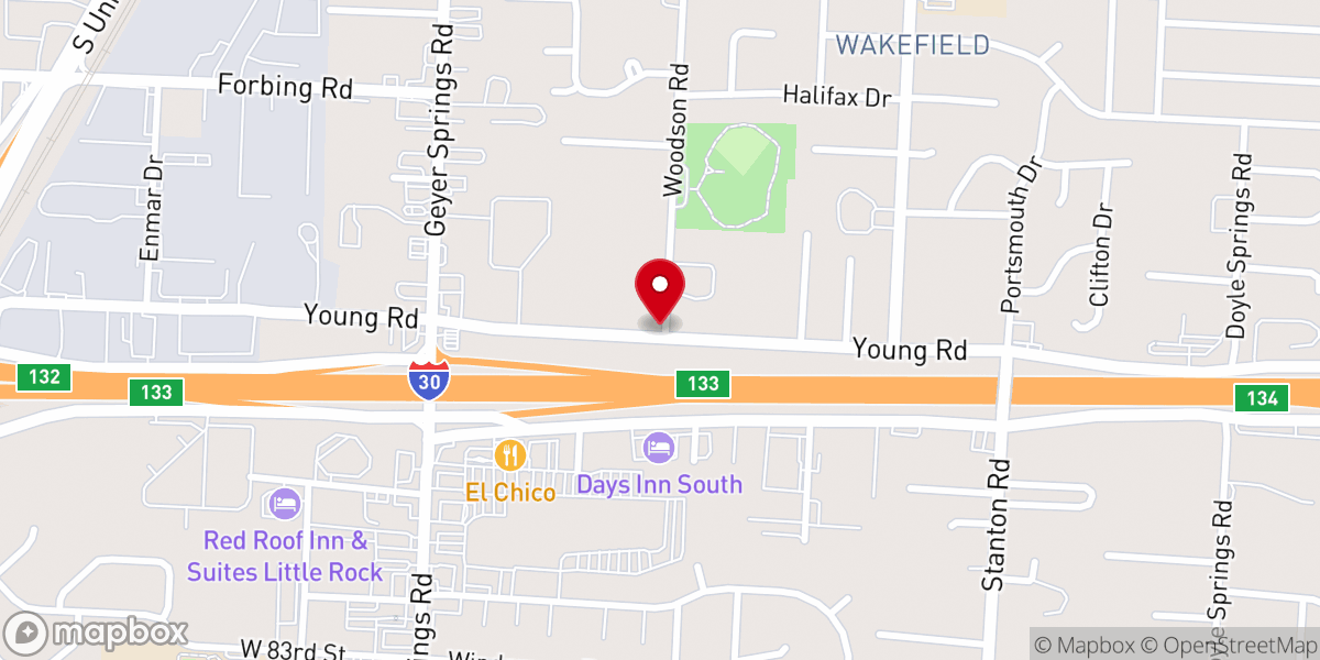 Map showing location of Grace Chapel Church