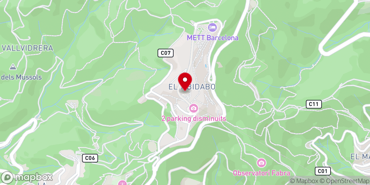 Map showing location of Templo del Sagrado Corazón de Jesús