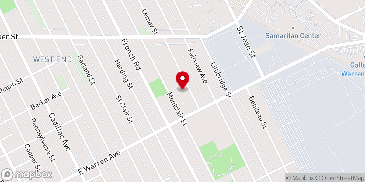 Map showing location of Hill of Calvary Missionary Baptist Church