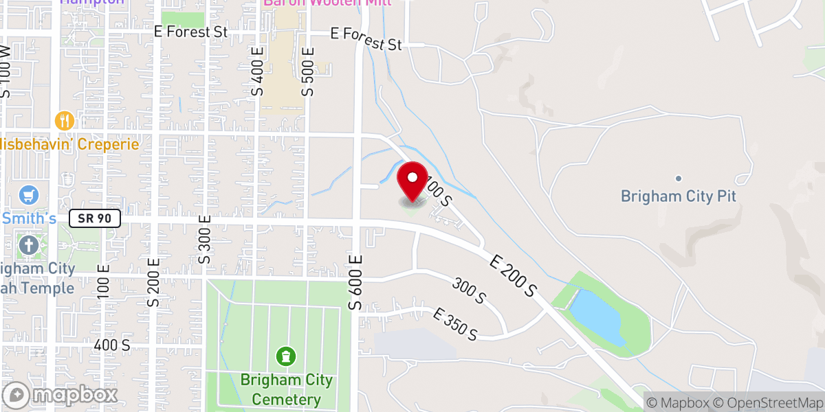 Map showing location of Holy Cross Lutheran Church