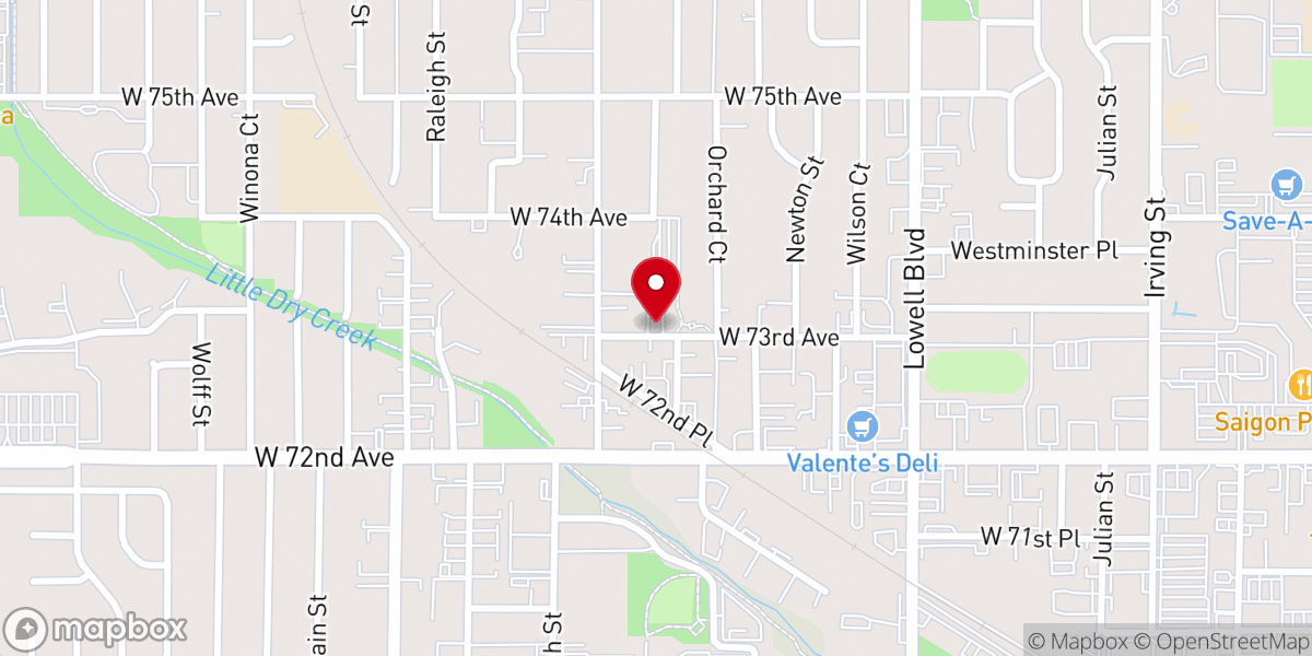 Map showing location of Westminster Grange Hall