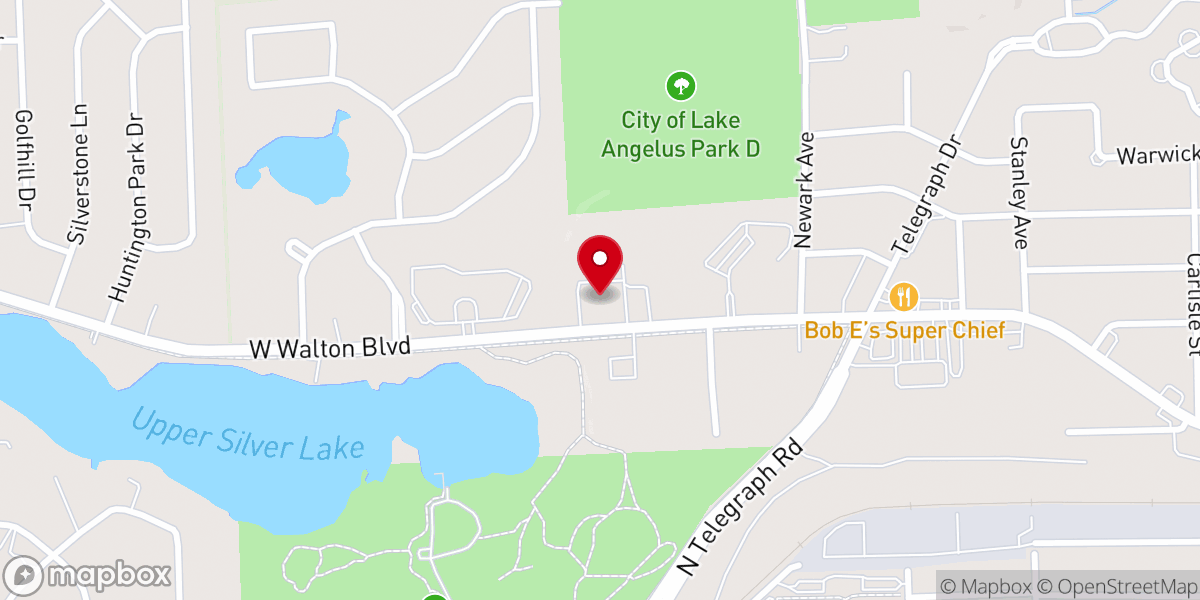 Map showing location of Silver Lake Church of the Nazarene