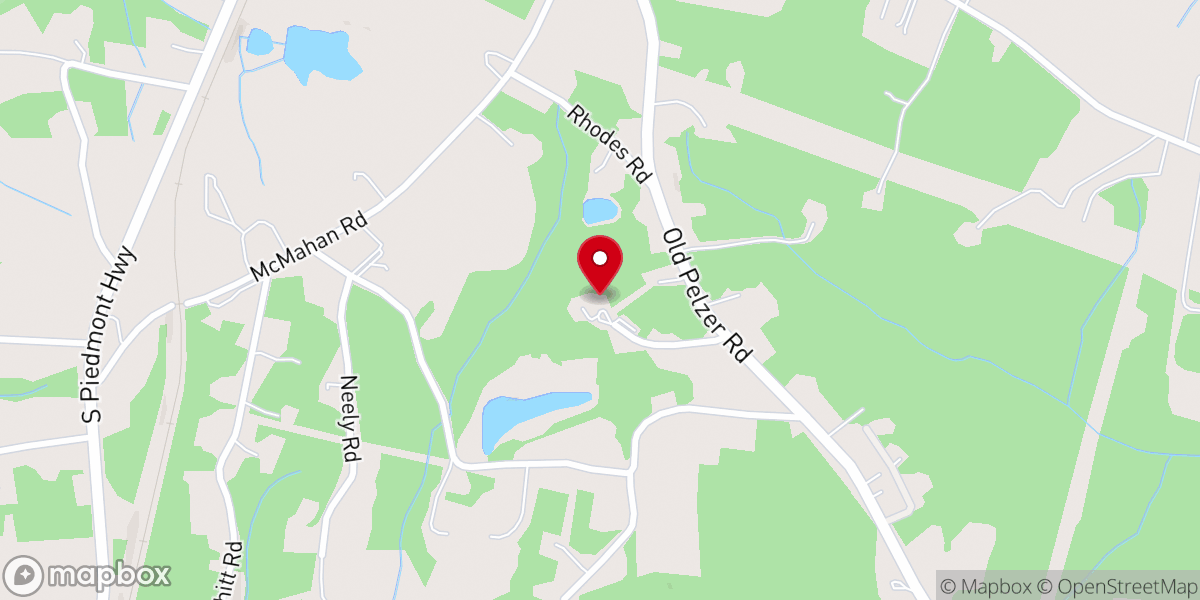 Map showing location of Mount Bethel Church