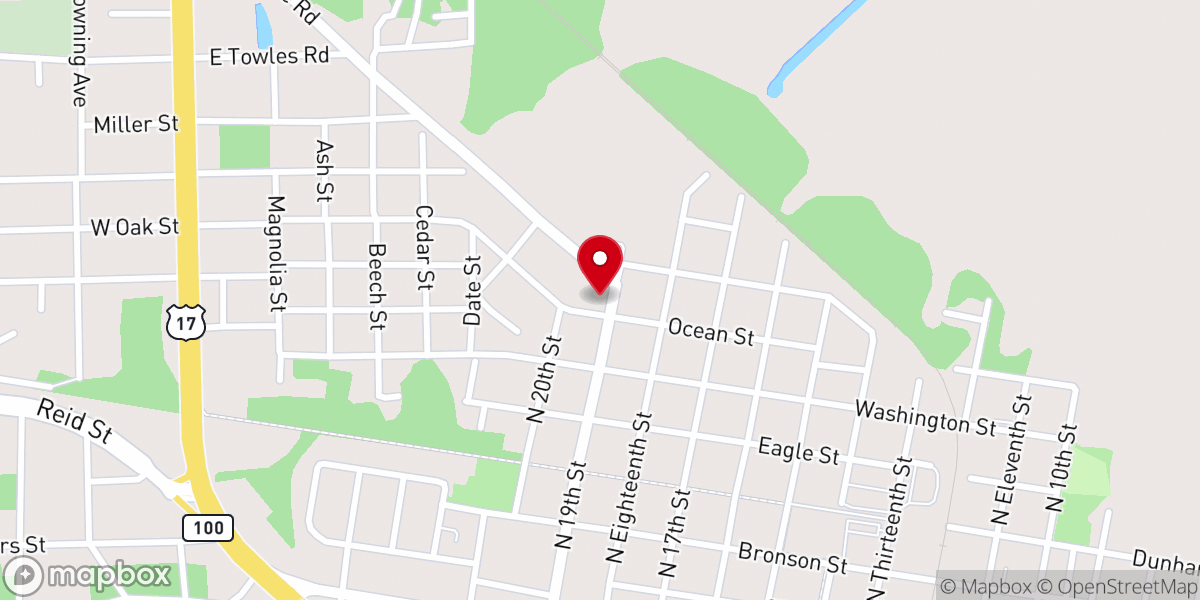Map showing location of Greater Shiloh Missionary Baptist Church