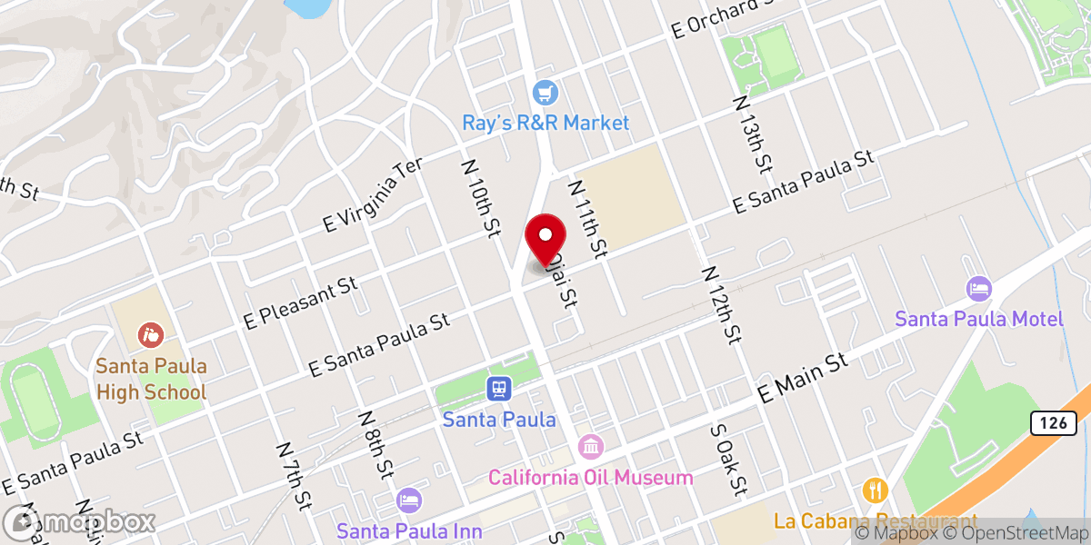 Map showing location of El Buen United Methodist Church