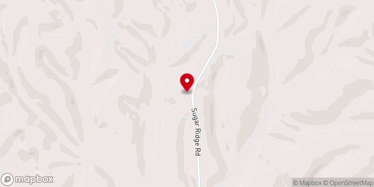Map showing location of Calvary Baptist Church
