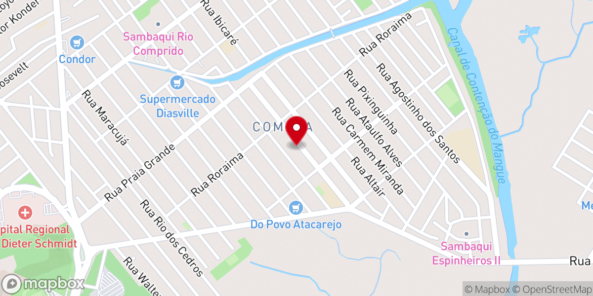 Map showing location of Igreja Pentecostal Unida do Brasil - Comasa