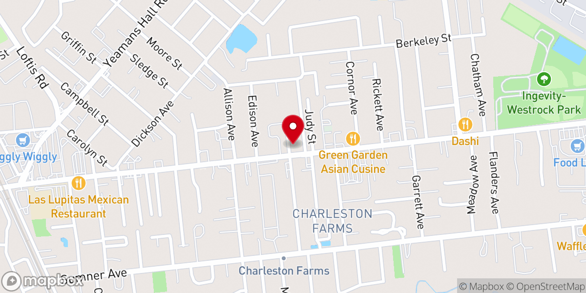 Map showing location of Aldersgate United Methodist