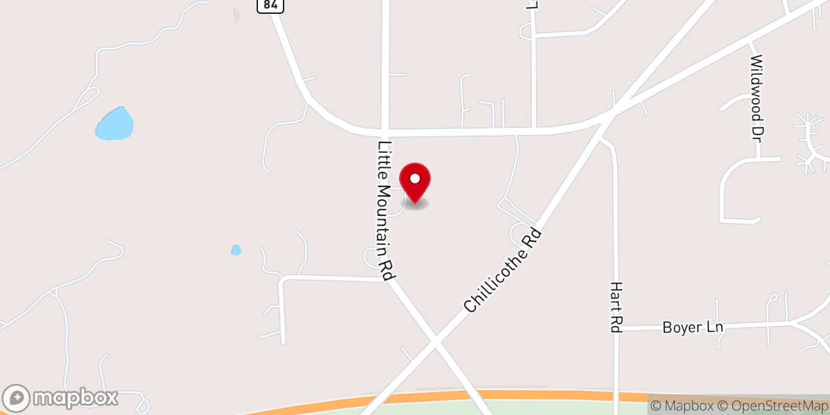 Map showing location of St Andrew Episcopal Church