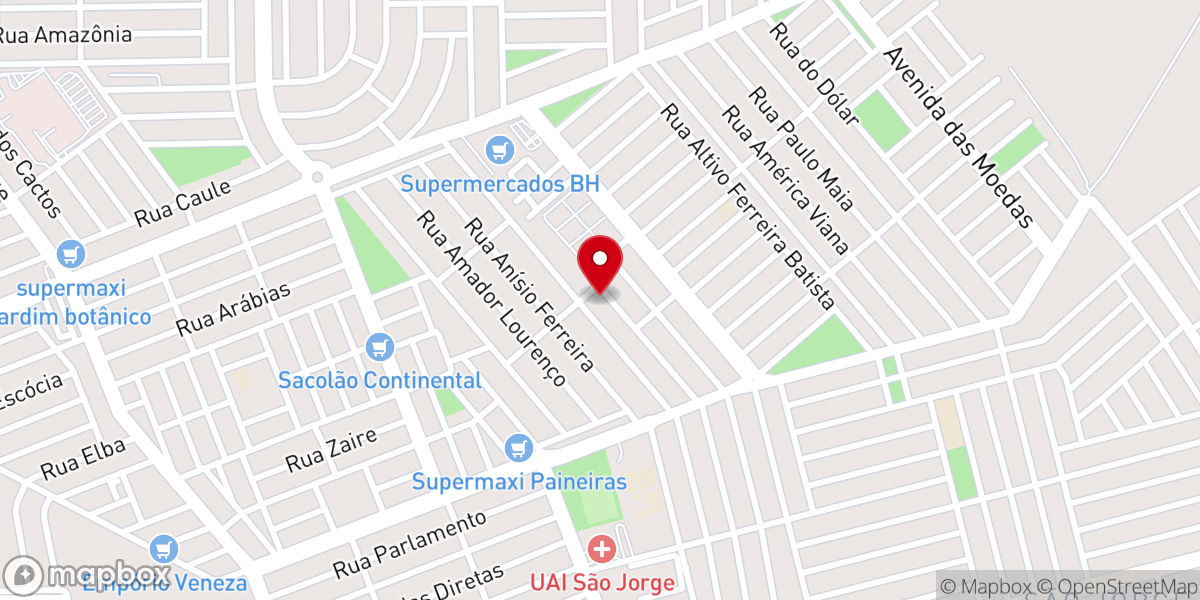 Map showing location of Igreja Pentecostal Cristo e a Vida