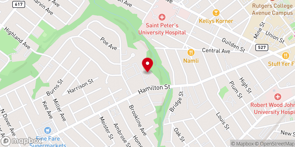Map showing location of St Peter & Paul Auditorium