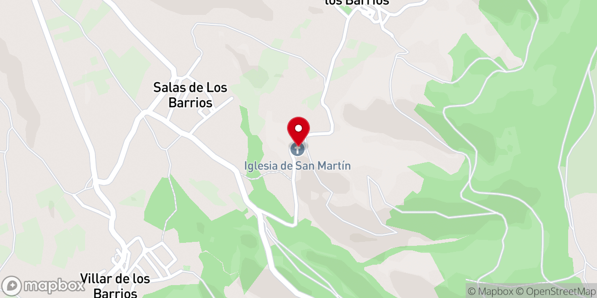 Map showing location of Iglesia de San Martín de Tours