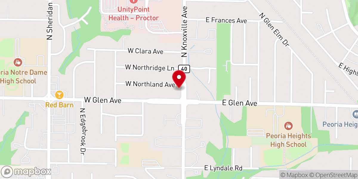 Map showing location of St. Michael and All Angels Church