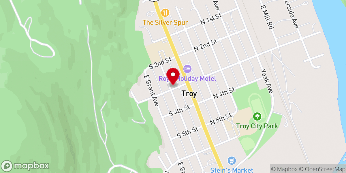 Map showing location of Door of Hope Church