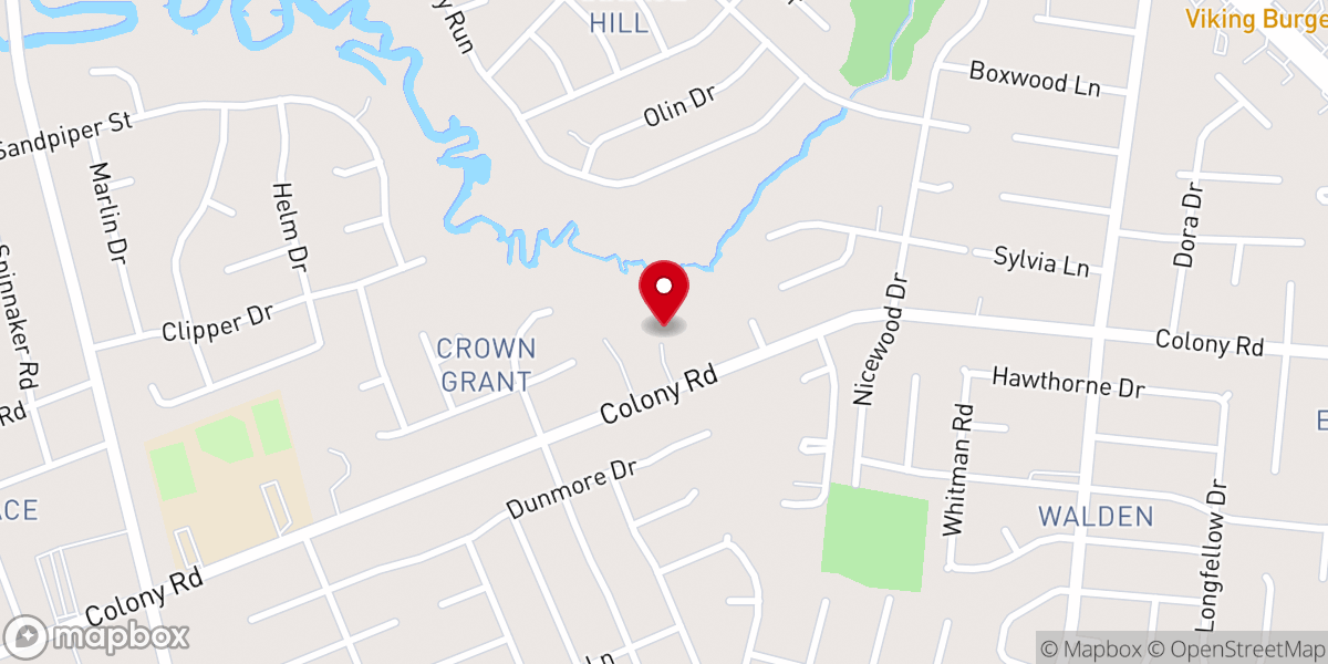 Map showing location of Colony Friends Church