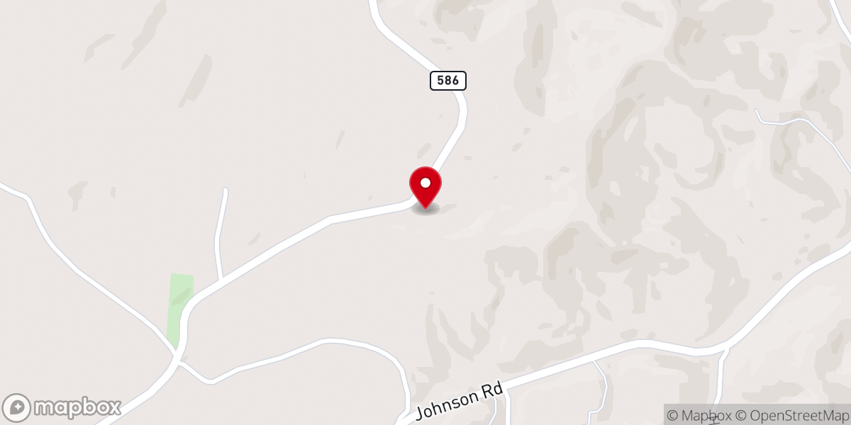 Map showing location of Old Salem Church
