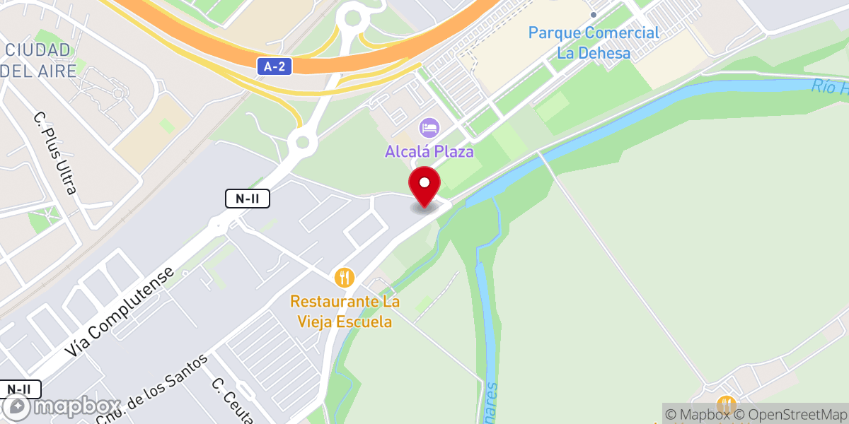 Map showing location of Iglesia Cristiana Reconcíliate con DIOS Alcalá de Henares