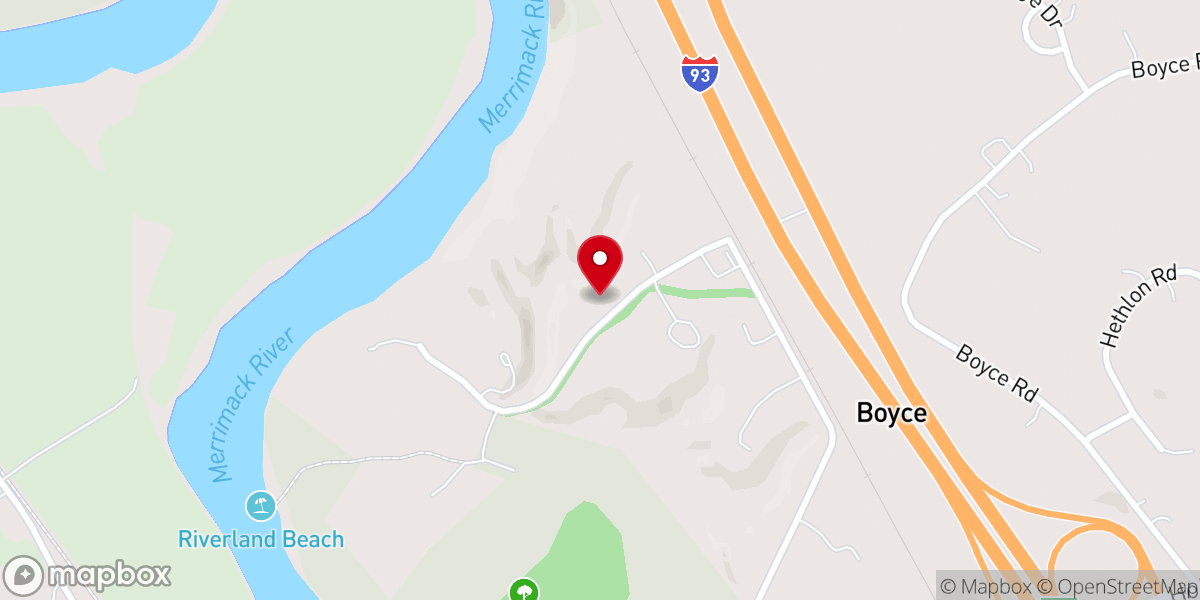 Map showing location of Concord Friends Meetinghouse