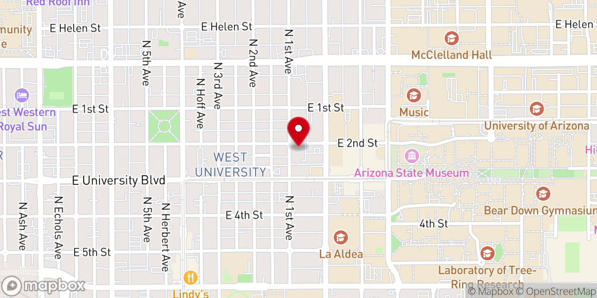 Map showing location of Grace Evangelical Lutheran Church
