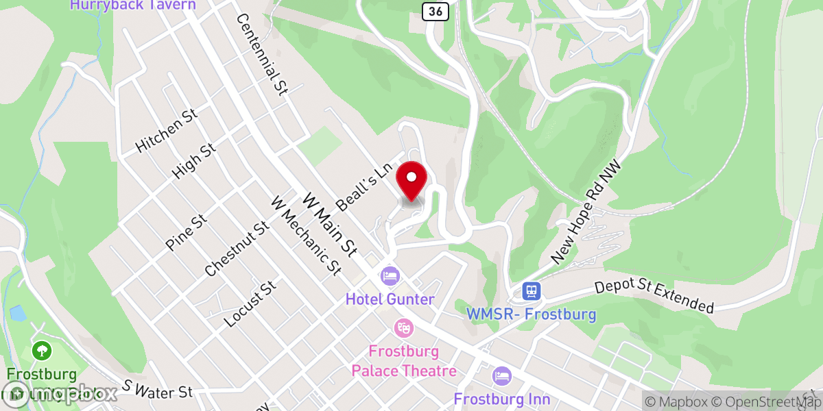 Map showing location of Mountain City Rehab Center