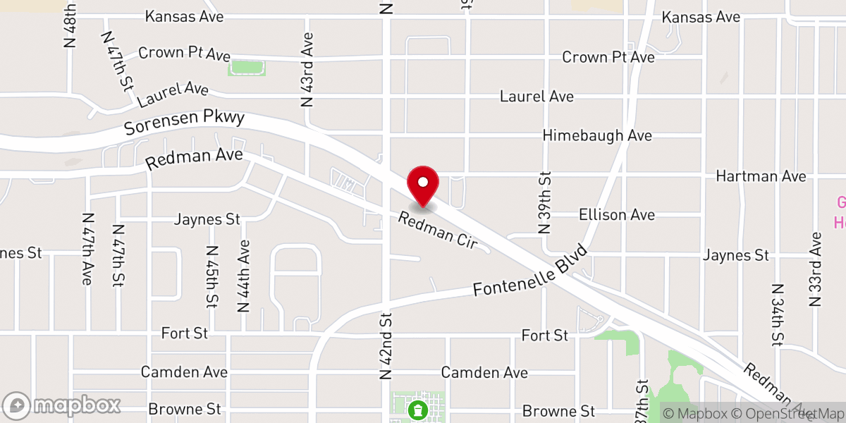 Map showing location of Trinity Hope Foursquare Gospel Church