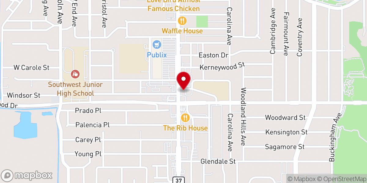 Map showing location of Holy Smoke Inc
