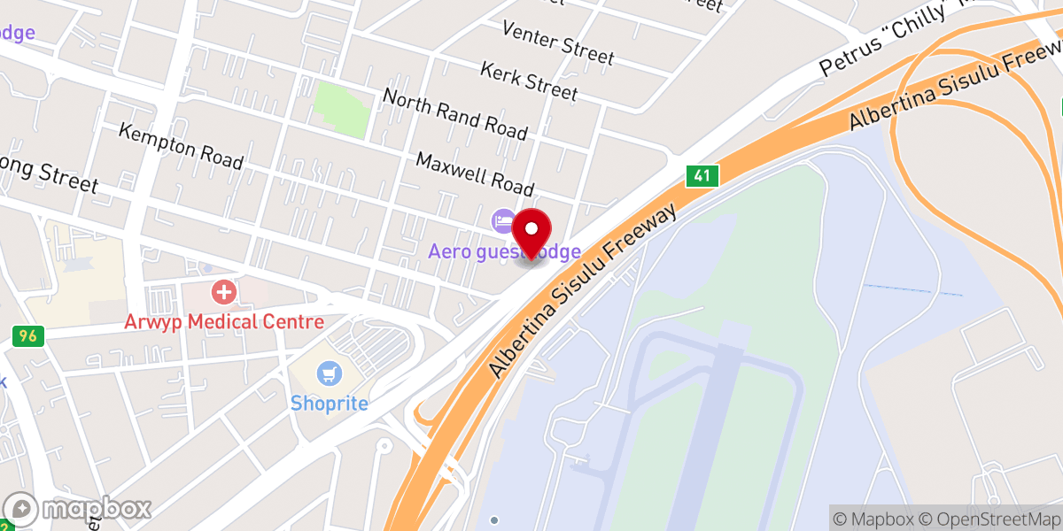 Map showing location of New Apostolic Church Kempton Park Central