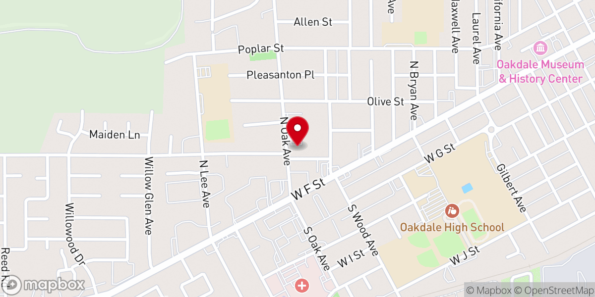 Map showing location of Church school