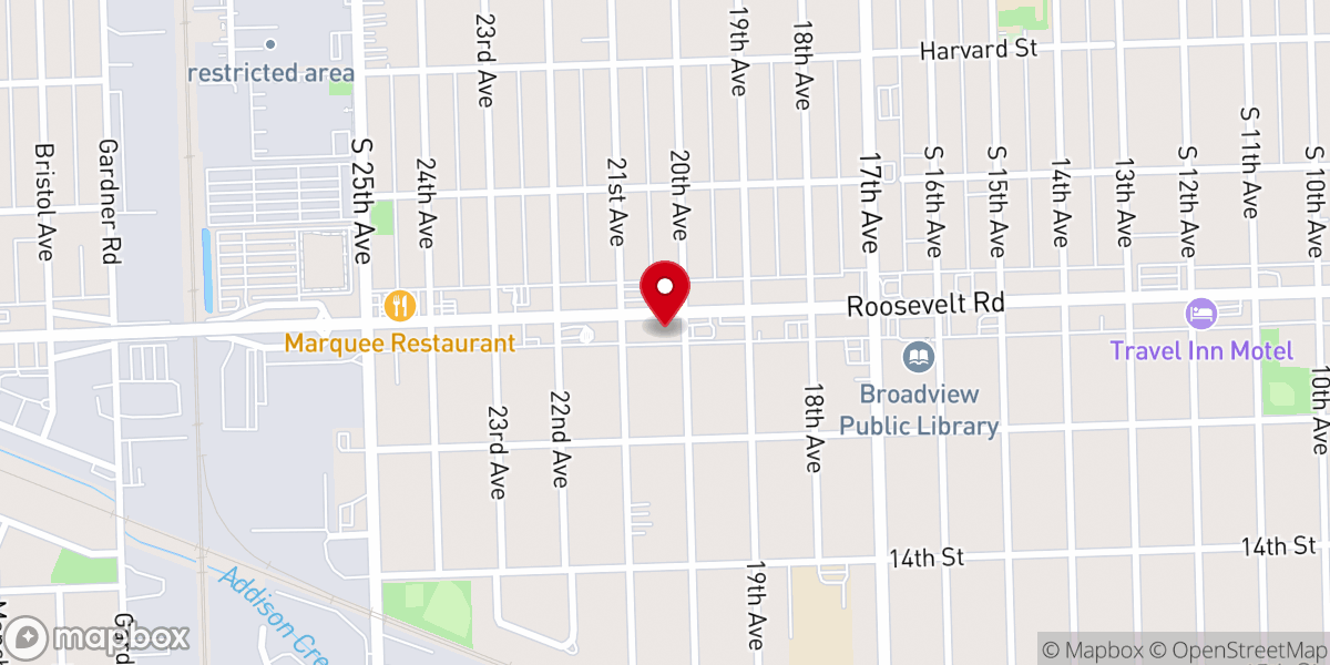 Map showing location of Community Presbyterian Church