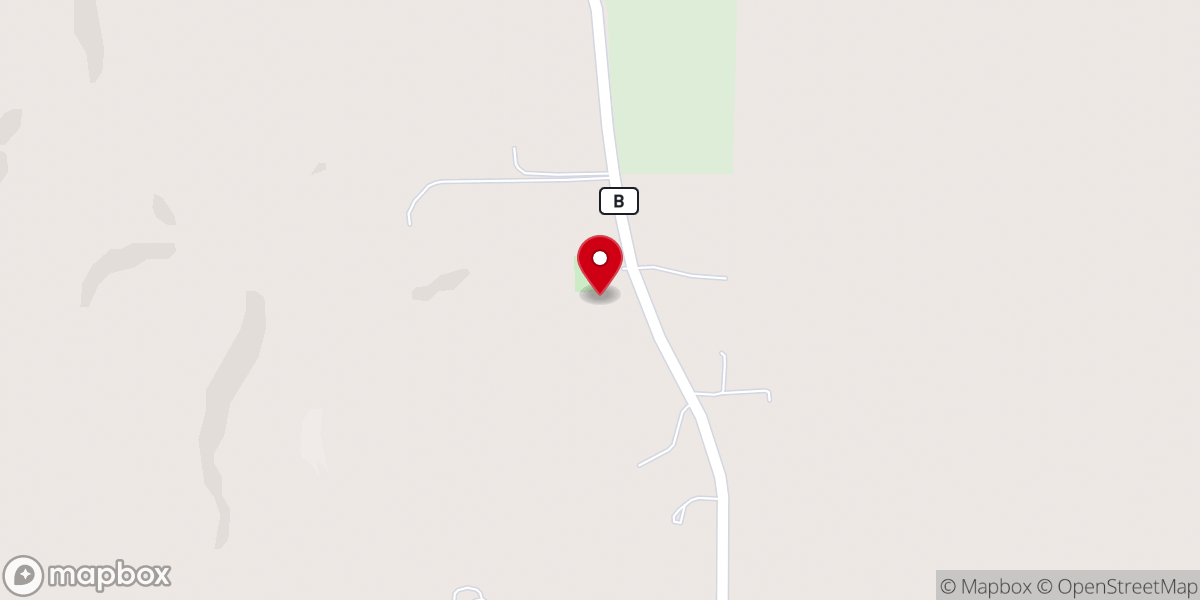 Map showing location of Mount Hermon Church