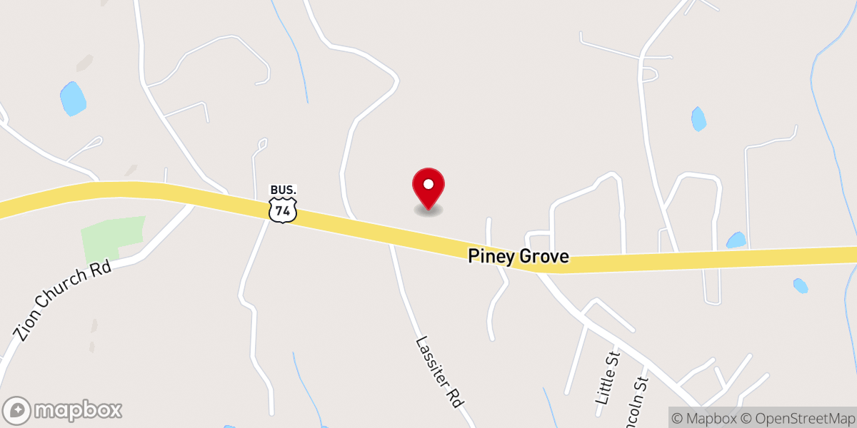 Map showing location of Greater Walls Chapel AME Zion