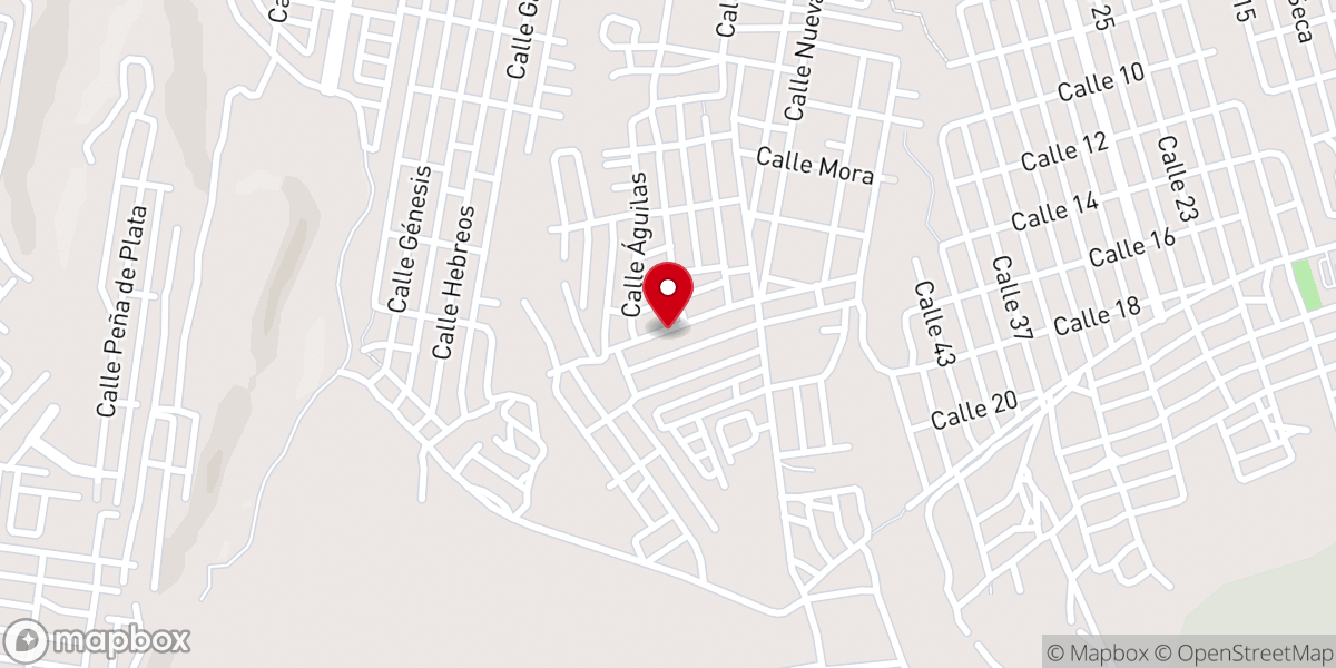 Map showing location of Iglesia Bautista Fundamental de Saltillo