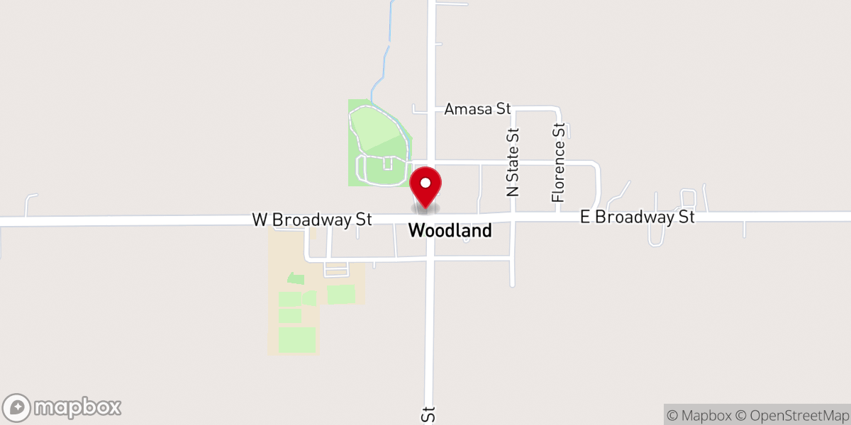 Map showing location of Woodland Shepherds